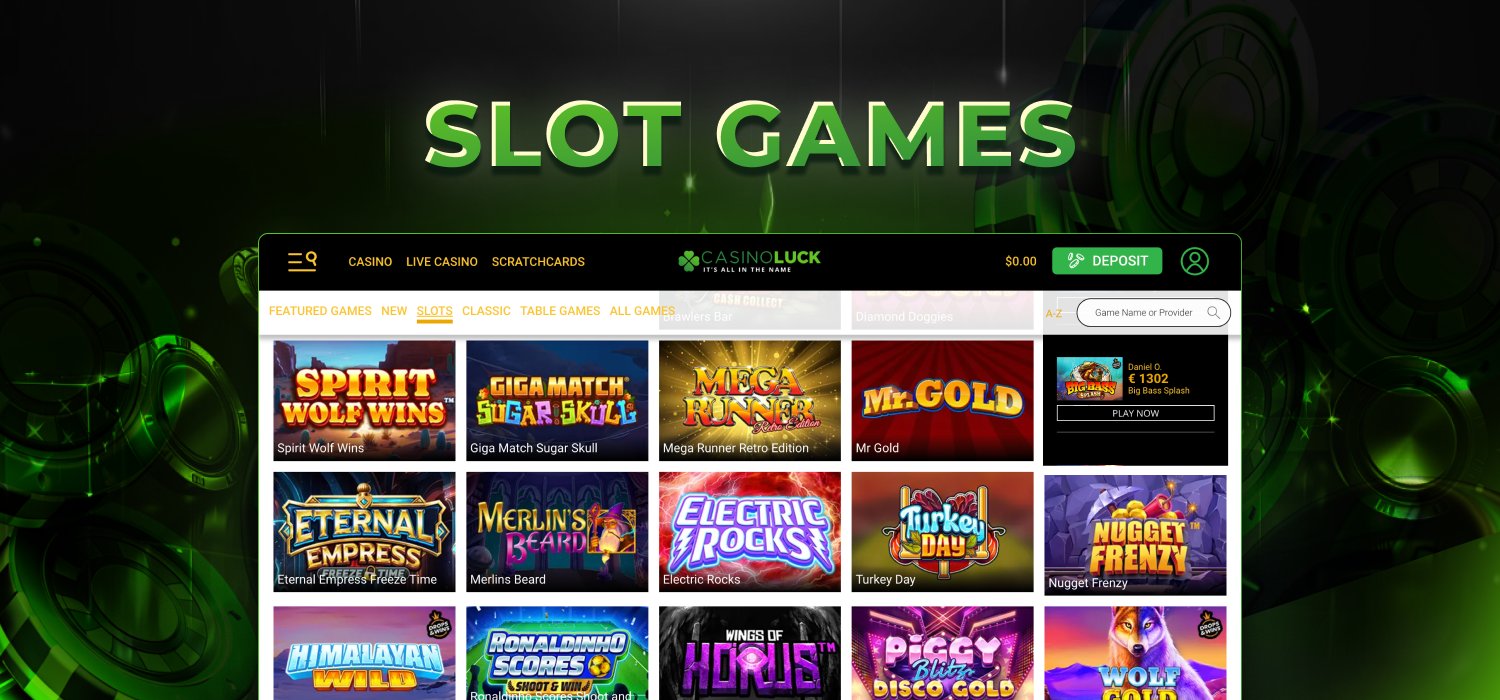 variety of slot games